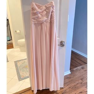 Monique Lhuillier Bridesmaid Dress Blush Chiffon